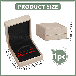 Rechteckige Münzaufbewahrungsboxen aus PU-Kunstleder&nbsp;CON-WH0089-145C