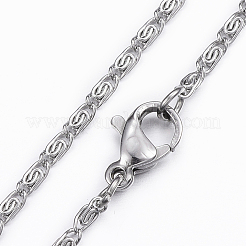 Anlaufgeschützte Lumachina-Ketten aus Edelstahl 304&nbsp;NJEW-H445-07P