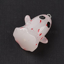 Leuchtende Anhänger aus Kunstharz mit Halloween-Motiv&nbsp;RESI-S06-01B