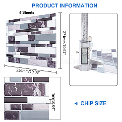 PVC selbstklebendes Zeichenkristallmusterpapier&nbsp;DIY-WH0223-44