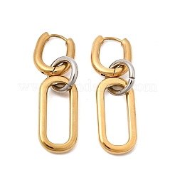 Orecchini a cerchio in acciaio inossidabile 304 per donna&nbsp;EJEW-G463-02GP