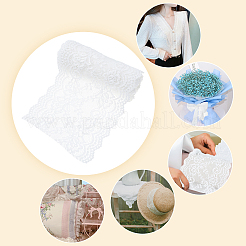 Accesorios de vestuario bordados de encaje elástico&nbsp;DIY-WH0185-08A
