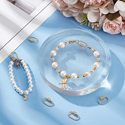 6 Stück Messing-Schraubkarabinerverschluss-Anhänger&nbsp;KK-UN0002-04