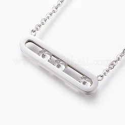 Collane con ciondolo in acciaio inossidabile 304&nbsp;X-NJEW-P206-20P