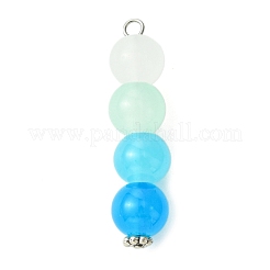 4 colgante de cuentas de vidrio de 4 colores.&nbsp;PALLOY-JF02813