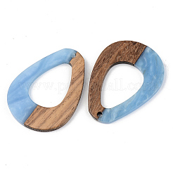 Pendentifs en bois de résine et de noyer&nbsp;RESI-S389-026A