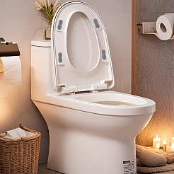 Bidet-Toilettensitzpuffer aus ABS-Kunststoff mit starkem Klebstoff für Toilettendeckel&nbsp;AJEW-WH20060-61B
