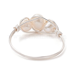 Anneaux de perle naturelle&nbsp;RJEW-JR00604-02