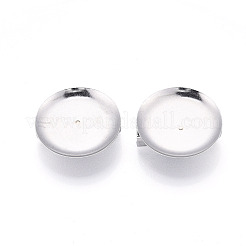 304 Edelstahl Brosche Cabochon-Fassungen&nbsp;X-STAS-E547-08H-P