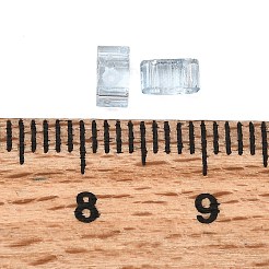 2-Loch transparente Glasperlen&nbsp;SEED-S023-30B-29