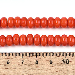 Perle di vetro verniciate a spruzzo opaco&nbsp;X-GLAA-ZX008-8mm-18M