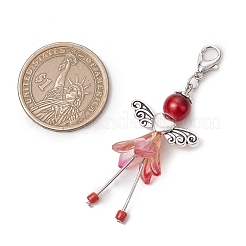 6 pendentif en alliage de perles de fée 6 couleurs&nbsp;HJEW-JM03064