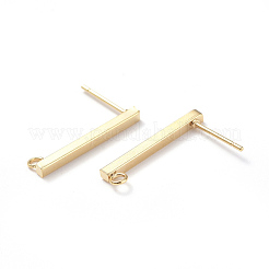 Componenti per orecchini a bottone in acciaio inossidabile 304&nbsp;STAS-G224-21G-01