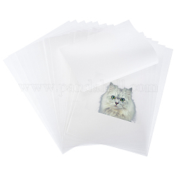 Bedruckbare Wärmeübertragungspapiere von Delorigin für Haustiere, 30 Blatt bedruckbares mattes Transferfolienpapier zum Aufbügeln im A4-Format für T-Shirts, Geist weiß, 11.81 x 8.26 Zoll