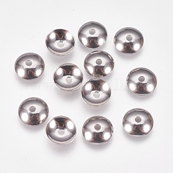 Apetalous 201 protezioni tallone in acciaio inox, colore acciaio inossidabile, 10x3.5mm, Foro: 1 mm