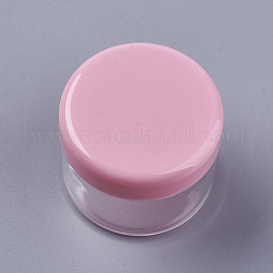 20g элегантный пластиковый косметический крем для лица, пустая переносная многоразовая бутылка, розовые, 3.7x3.1 см, емкость: 20 г