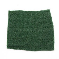 Tela de bordado de lana, suministros de bordado, cuadrado, verde, 150x150x1mm