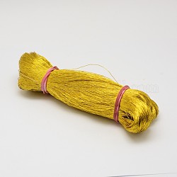 Nylon Threads, Gold, 0.5mm, about 218.72 yards(200m)/bundle