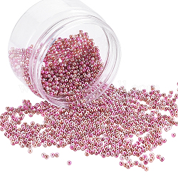 Perles d'imitation acrylique olycraft, sans trou, ronde, perle de sirène dégradée, selle marron, 3mm, environ 4500 pcs / boîte