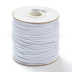 (vendita di chiusura difettosa: muffa della bobina), tondo corda elastica, con nylon e gomma all'interno, bianco, 2mm, circa 40m/rotolo