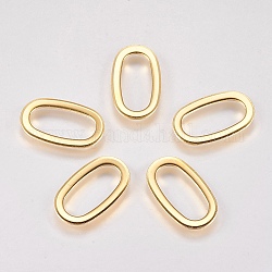 304 Edelstahl verbindet Ringe, Oval, golden, 20x12x1 mm, Bohrung: 7x15.5 mm
