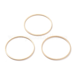 Латунные соединительные колечки, долговечный, круглые кольца, реальный 24k позолоченный, 30x1 мм, внутренний диаметр: 28 мм