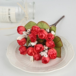 Fleur artificielle d'eucalyptus en plastique, pour la fête de mariage décoration de la chambre accessoires de mariage, brun, 240mm