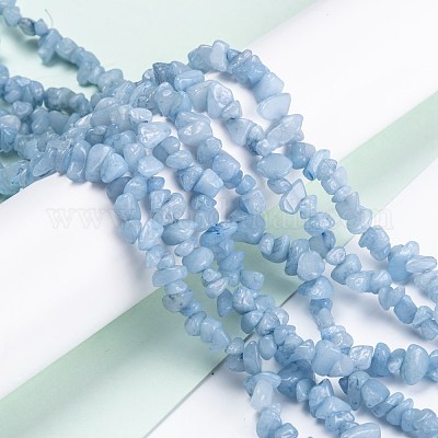 Gefärbte natürliche Aquamarin Perlen Stränge&nbsp;X-G-F703-12-1