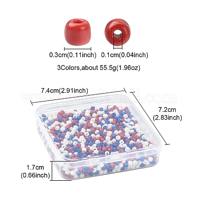 4742 Perles De Rocaille 3 Mm – 15 Couleurs Série Noire – Verre – Lot Artisanal