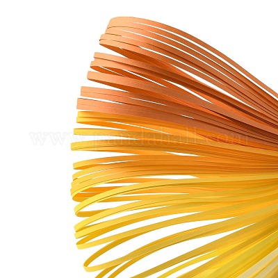 6 Colors Quilling Paper Strips, Gradual Color, Mixed Color, 390x3mm, about  120strips/bag, 20strips/color