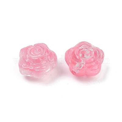 Perles en verre transparentes&nbsp;DGLA-E004-04M-1