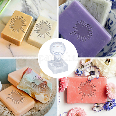 Handmade Soap 35x35mm Acrylic Soap Stamp / Cookie Stamp / Clay