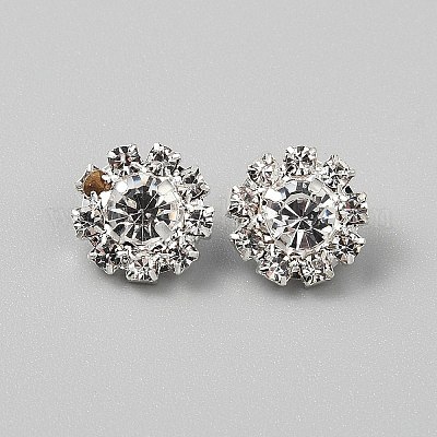 Messing Strass Schaft Knöpfe&nbsp;DIY-WH0320-76B-1-1