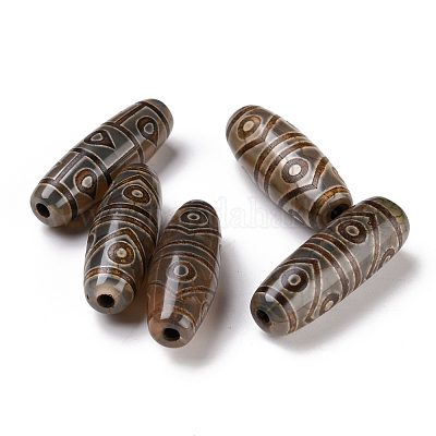 Perles de style tibétain&nbsp;X-TDZI-E004-37-1