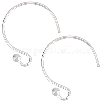 Wholesale Beebeecraft 10Pcs 925 Sterling Silver Earring Hooks