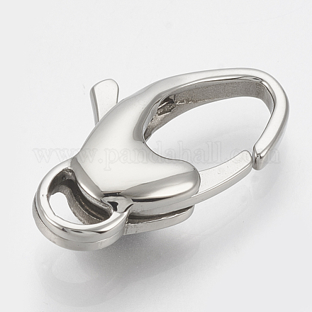 304 Stainless Steel Lobster Claw Clasps STAS-T033-19-1
