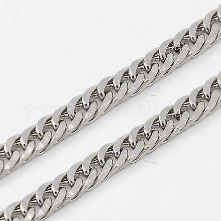 304 Stainless Steel Double Link Chains CHS-K002-26-1