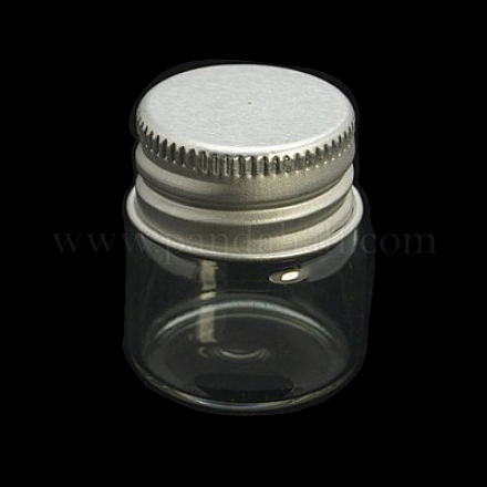 Bottiglia di vetro vaso di vetro per contenitori di perline CON-E001-32x27mm-1