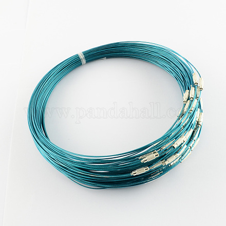 Stainless Steel Wire Necklace Cord DIY Jewelry Making TWIR-R003-17-1