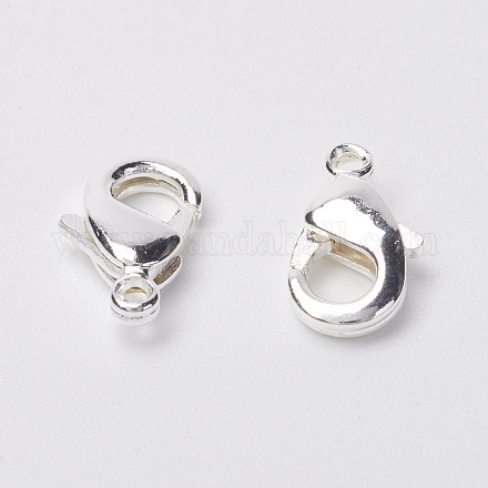 Grade AA Brass Lobster Claw Clasps for Jewelry Necklace Bracelet Making KK-M007-A-S-NR-1