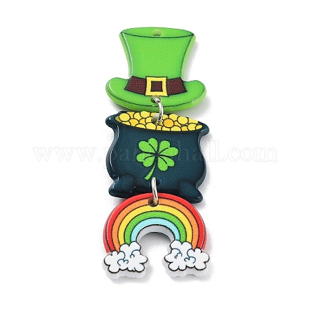 Saint Patrick's Day Theme Acrylic Big Pendants MACR-C028-05B-1