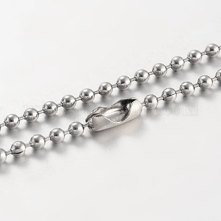 Stainless Steel Ball Chains Necklace NJEW-JN01427-01-1