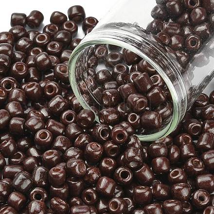 (Repacking Service Available) Baking Paint Glass Seed Beads SEED-C024-A-K18-1