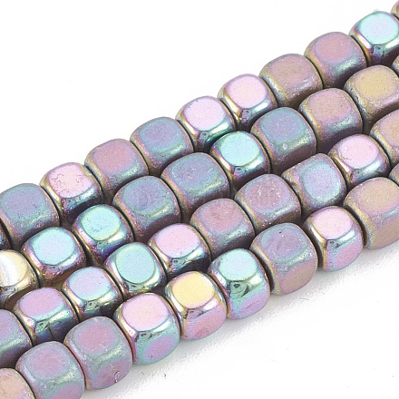 Chapelets de perles en hématite synthétique sans magnétiques G-N0318-40-D-1