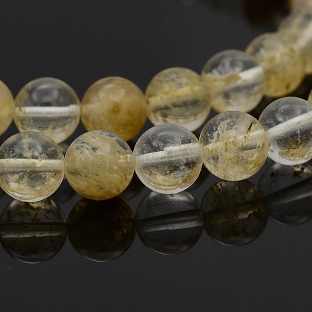Round Glass Beads Strands G-P070-07-10mm-1