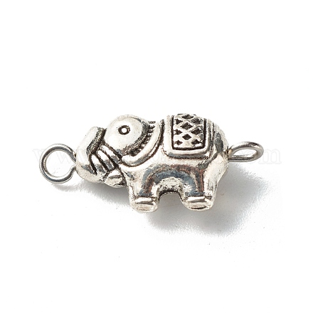 Collegamenti di perline di elefante in lega di stile tibetano PALLOY-JF00951-1