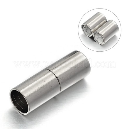 Column Brass Magnetic Clasps KK-N0082-04-1