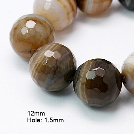 Natural Agate Beads Strands G-H1593-12mm-7-1