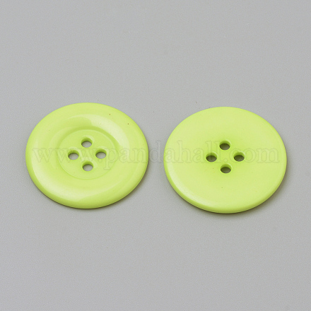 4 bottone in acrilico buche BUTT-Q038-25mm-10-1