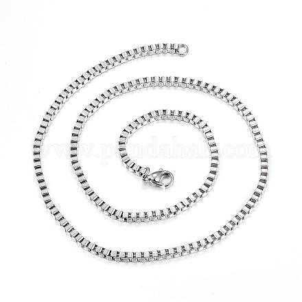304 Edelstahl venezianischen Kette Halsketten NJEW-P170-01P-01-1